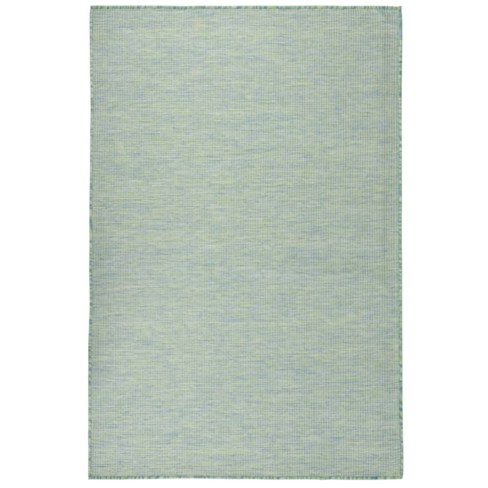 vidaXL Covor de exterior, turcoaz, 120x170 cm, țesătură plată