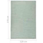 vidaXL Covor de exterior, turcoaz, 120x170 cm, țesătură plată vidaXL Covor de exterior, turcoaz, 120x170 cm, țesătură plată