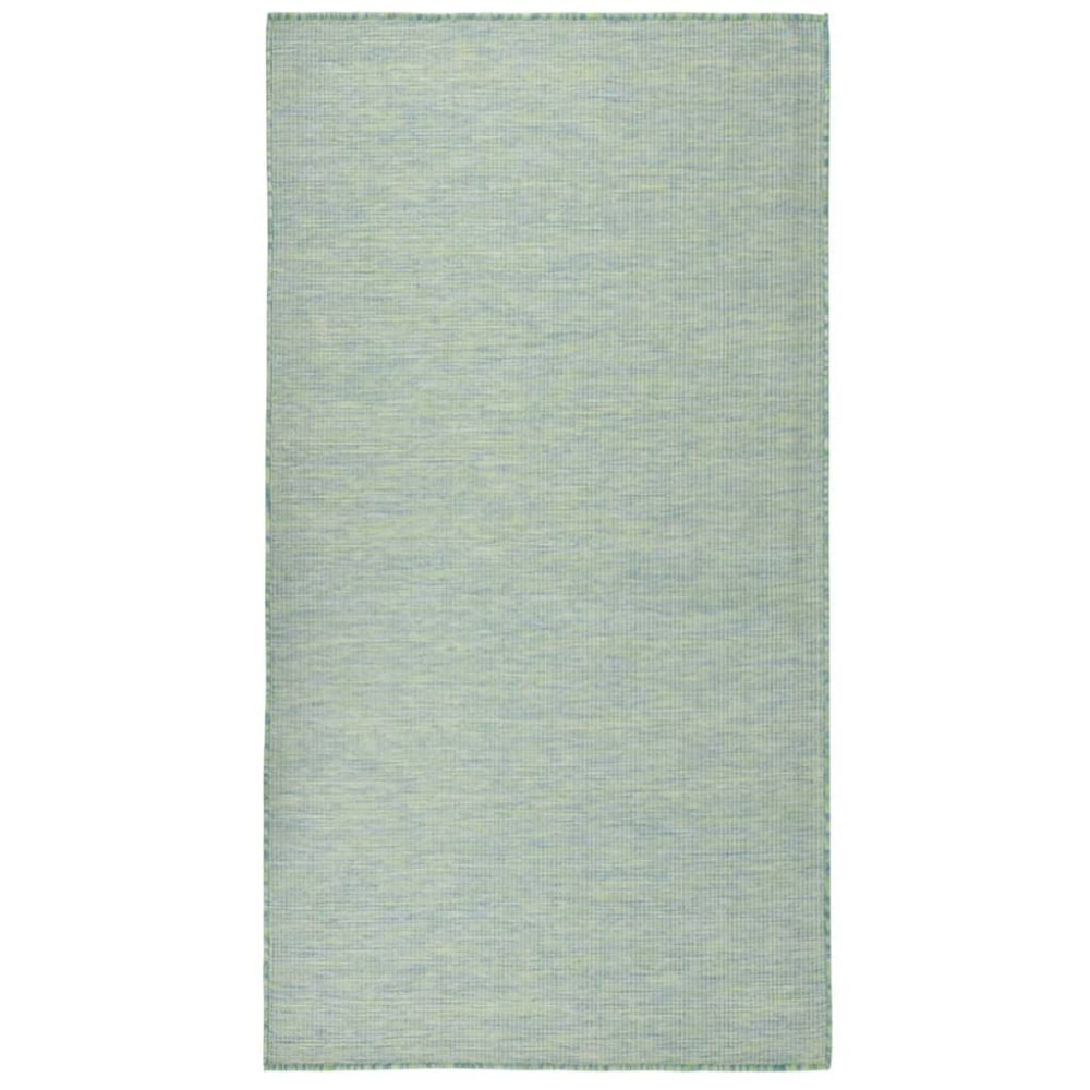 vidaXL Covor de exterior, turcoaz, 140x200 cm, țesătură plată
