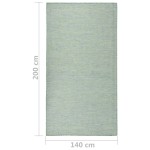 vidaXL Covor de exterior, turcoaz, 140x200 cm, țesătură plată vidaXL Covor de exterior, turcoaz, 140x200 cm, țesătură plată
