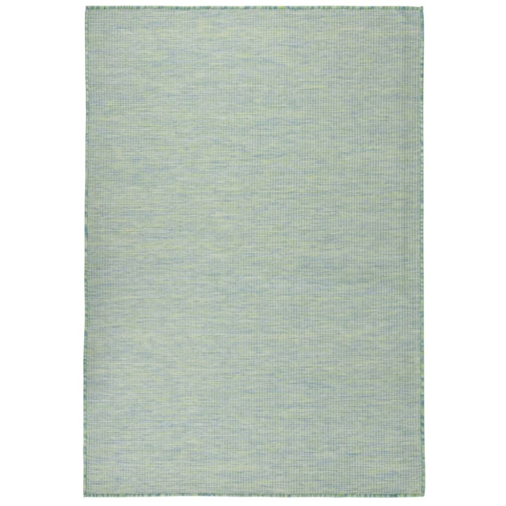 vidaXL Covor de exterior, turcoaz, 160x230 cm, țesătură plată