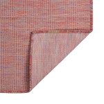 vidaXL Covor de exterior, roșu, 120x170 cm, țesătură plată vidaXL Covor de exterior, roșu, 120x170 cm, țesătură plată