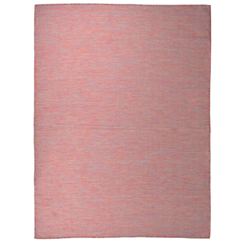 vidaXL Covor de exterior, roșu, 120x170 cm, țesătură plată