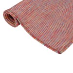 vidaXL Covor de exterior, roșu, 120x170 cm, țesătură plată vidaXL Covor de exterior, roșu, 120x170 cm, țesătură plată