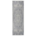 vidaXL Covor de exterior, model albastru, 80x250 cm, țesătură plată vidaXL Covor de exterior, model albastru, 80x250 cm, țesătură plată