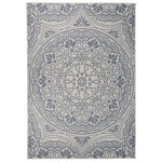 vidaXL Covor de exterior, model albastru, 160x230 cm, țesătură plată vidaXL Covor de exterior, model albastru, 160x230 cm, țesătură plată