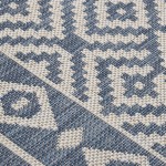 vidaXL Covor de exterior, dungi albastre, 80x250 cm, țesătură plată vidaXL Covor de exterior, dungi albastre, 80x250 cm, țesătură plată