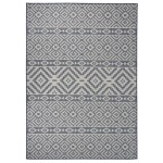 vidaXL Covor de exterior, dungi albastre, 120x170 cm, țesătură plată vidaXL Covor de exterior, dungi albastre, 120x170 cm, țesătură plată