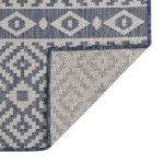 vidaXL Covor de exterior, dungi albastre, 160x230 cm, țesătură plată vidaXL Covor de exterior, dungi albastre, 160x230 cm, țesătură plată