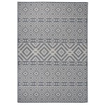 vidaXL Covor de exterior, dungi albastre, 160x230 cm, țesătură plată vidaXL Covor de exterior, dungi albastre, 160x230 cm, țesătură plată