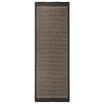 vidaXL Covor de exterior, maro închis, 80x250 cm, țesătură plată vidaXL Covor de exterior, maro închis, 80x250 cm, țesătură plată