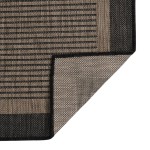 vidaXL Covor de exterior, maro închis, 100x200 cm, țesătură plată vidaXL Covor de exterior, maro închis, 100x200 cm, țesătură plată