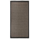 vidaXL Covor de exterior, maro închis, 100x200 cm, țesătură plată vidaXL Covor de exterior, maro închis, 100x200 cm, țesătură plată