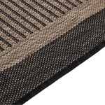 vidaXL Covor de exterior, maro închis, 100x200 cm, țesătură plată vidaXL Covor de exterior, maro închis, 100x200 cm, țesătură plată