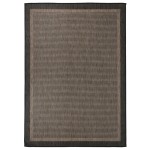 vidaXL Covor de exterior, maro închis, 140x200 cm, țesătură plată vidaXL Covor de exterior, maro închis, 140x200 cm, țesătură plată