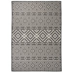 vidaXL Covor de exterior, dungi negre, 120x170 cm, țesătură plată vidaXL Covor de exterior, dungi negre, 120x170 cm, țesătură plată