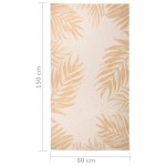 vidaXL Covor de exterior, model frunze, 80x150 cm, țesătură plată