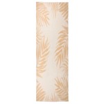 vidaXL Covor de exterior, model frunze, 80x250 cm, țesătură plată vidaXL Covor de exterior, model frunze, 80x250 cm, țesătură plată