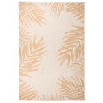 vidaXL Covor de exterior, model frunze, 160x230 cm, țesătură plată vidaXL Covor de exterior, model frunze, 160x230 cm, țesătură plată
