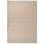 vidaXL Covor de exterior, dungi maro, 140x200 cm, țesătură plată vidaXL Covor de exterior, dungi maro, 140x200 cm, țesătură plată
