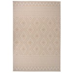 vidaXL Covor de exterior, dungi maro, 160x230 cm, țesătură plată vidaXL Covor de exterior, dungi maro, 160x230 cm, țesătură plată