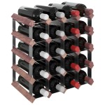 vidaXL Suport sticle de vin, 20 sticle, maro, lemn masiv de pin vidaXL Suport sticle de vin, 20 sticle, maro, lemn masiv de pin