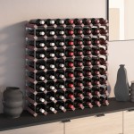 vidaXL Suport sticle de vin, 72 sticle, maro, lemn masiv de pin vidaXL Suport sticle de vin, 72 sticle, maro, lemn masiv de pin