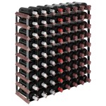 vidaXL Suport sticle de vin, 72 sticle, maro, lemn masiv de pin vidaXL Suport sticle de vin, 72 sticle, maro, lemn masiv de pin