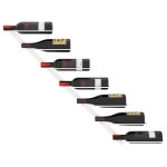 vidaXL Suport sticle de vin, de perete, 7 sticle, alb, metal