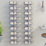 vidaXL Suport sticle de vin, de perete, 9 sticle, 2 buc., alb, fier vidaXL Suport sticle de vin, de perete, 9 sticle, 2 buc., alb, fier