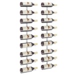 vidaXL Suport sticle de vin, de perete, 9 sticle, 2 buc., alb, fier vidaXL Suport sticle de vin, de perete, 9 sticle, 2 buc., alb, fier