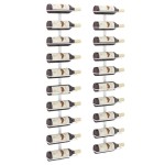 vidaXL Suport sticle de vin, de perete, 10 sticle, 2 buc., alb, metal vidaXL Suport sticle de vin, de perete, 10 sticle, 2 buc., alb, metal