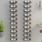 vidaXL Suport sticle de vin, de perete, 10 sticle, 2 buc, auriu, metal vidaXL Suport sticle de vin, de perete, 10 sticle, 2 buc, auriu, metal