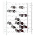vidaXL Suport sticle de vin, 48 sticle, metal
