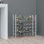 vidaXL Suport sticle de vin pentru 36 sticle, metal vidaXL Suport sticle de vin pentru 36 sticle, metal