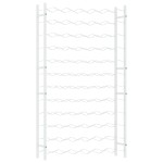vidaXL Suport sticle de vin pentru 72 sticle,alb, metal vidaXL Suport sticle de vin pentru 72 sticle,alb, metal