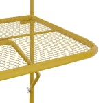vidaXL Masă de balcon, auriu, 60x40 cm, oțel vidaXL Masă de balcon, auriu, 60x40 cm, oțel
