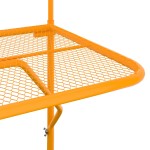 vidaXL Masă de balcon, galben, 60x40 cm, oțel vidaXL Masă de balcon, galben, 60x40 cm, oțel
