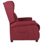 vidaXL Fotoliu rabatabil, roșu vin, material textil vidaXL Fotoliu rabatabil, roșu vin, material textil