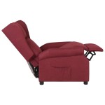vidaXL Fotoliu rabatabil, roșu vin, material textil vidaXL Fotoliu rabatabil, roșu vin, material textil