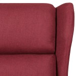vidaXL Fotoliu rabatabil, roșu vin, material textil vidaXL Fotoliu rabatabil, roșu vin, material textil