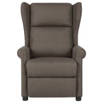 vidaXL Fotoliu rabatabil, maro, material textil