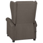 vidaXL Fotoliu rabatabil, maro, material textil