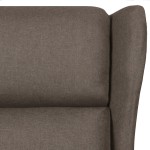 vidaXL Fotoliu rabatabil, maro, material textil