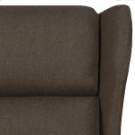 vidaXL Fotoliu rabatabil, maro închis, material textil