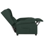 vidaXL Fotoliu rabatabil, verde închis, material textil vidaXL Fotoliu rabatabil, verde închis, material textil