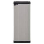 vidaXL Dulap de depozitare grădină, cu 1 raft, gri/negru, 35x40x85 cm vidaXL Dulap de depozitare grădină, cu 1 raft, gri/negru, 35x40x85 cm