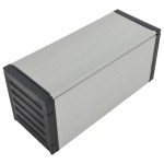 vidaXL Coș de deșeuri pentru grădină, gri, 85x34x40 cm vidaXL Coș de deșeuri pentru grădină, gri, 85x34x40 cm