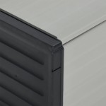 vidaXL Coș de deșeuri pentru grădină, gri, 85x34x40 cm vidaXL Coș de deșeuri pentru grădină, gri, 85x34x40 cm