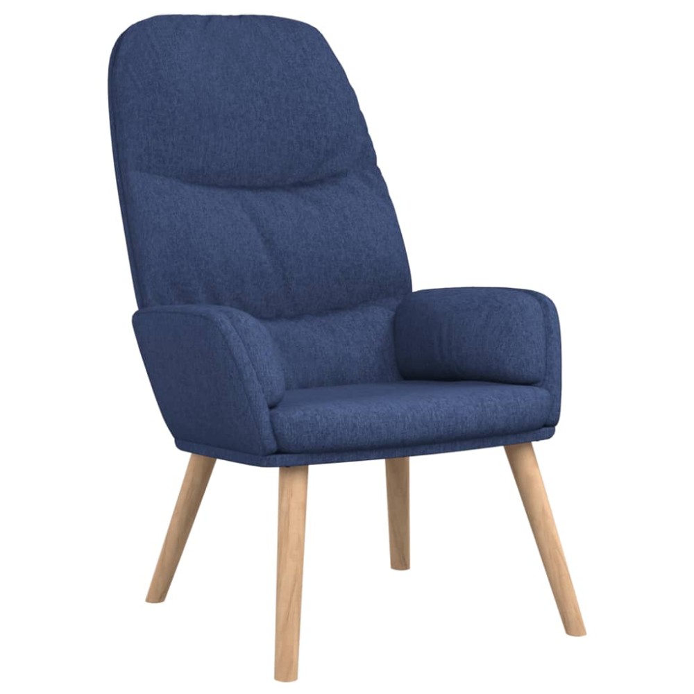 vidaXL Scaun de relaxare, albastru, material textil